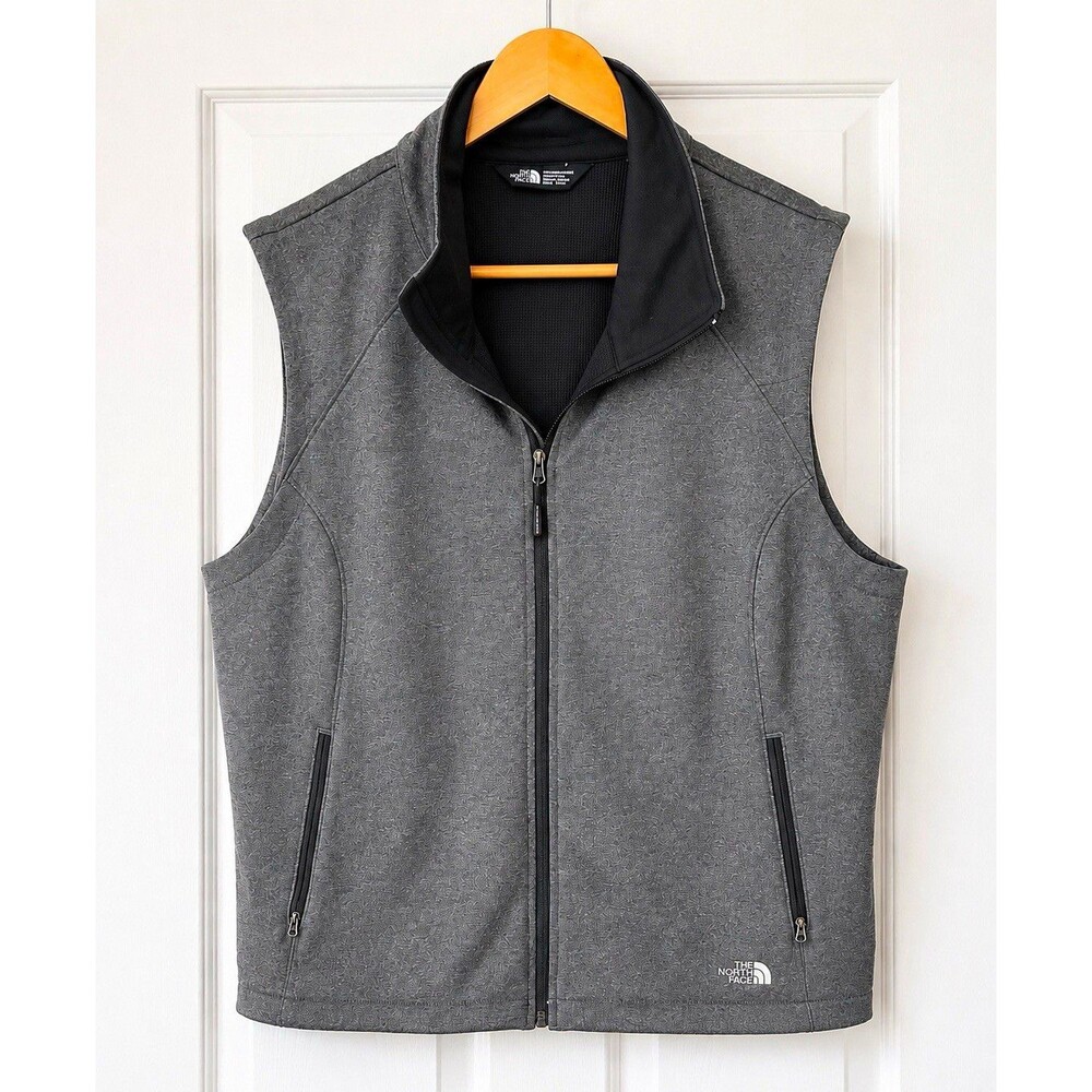 The North Face Ridgeview Softshell Vest Women XXL Gray WindWall NWT Embroidered